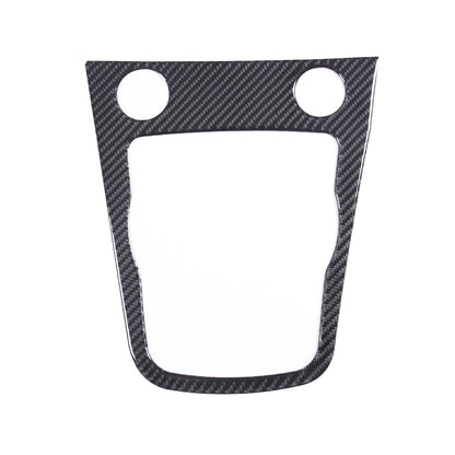 2PCS Carbon Fiber Gear shift Panel Trim Cover Sticker For Jaguar F-TYPE 2013-22 5