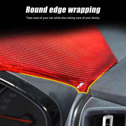 Red Real Carbon Fiber Dashboard Instrument Upper Trim For Subaru WRX VB 2022+ 2