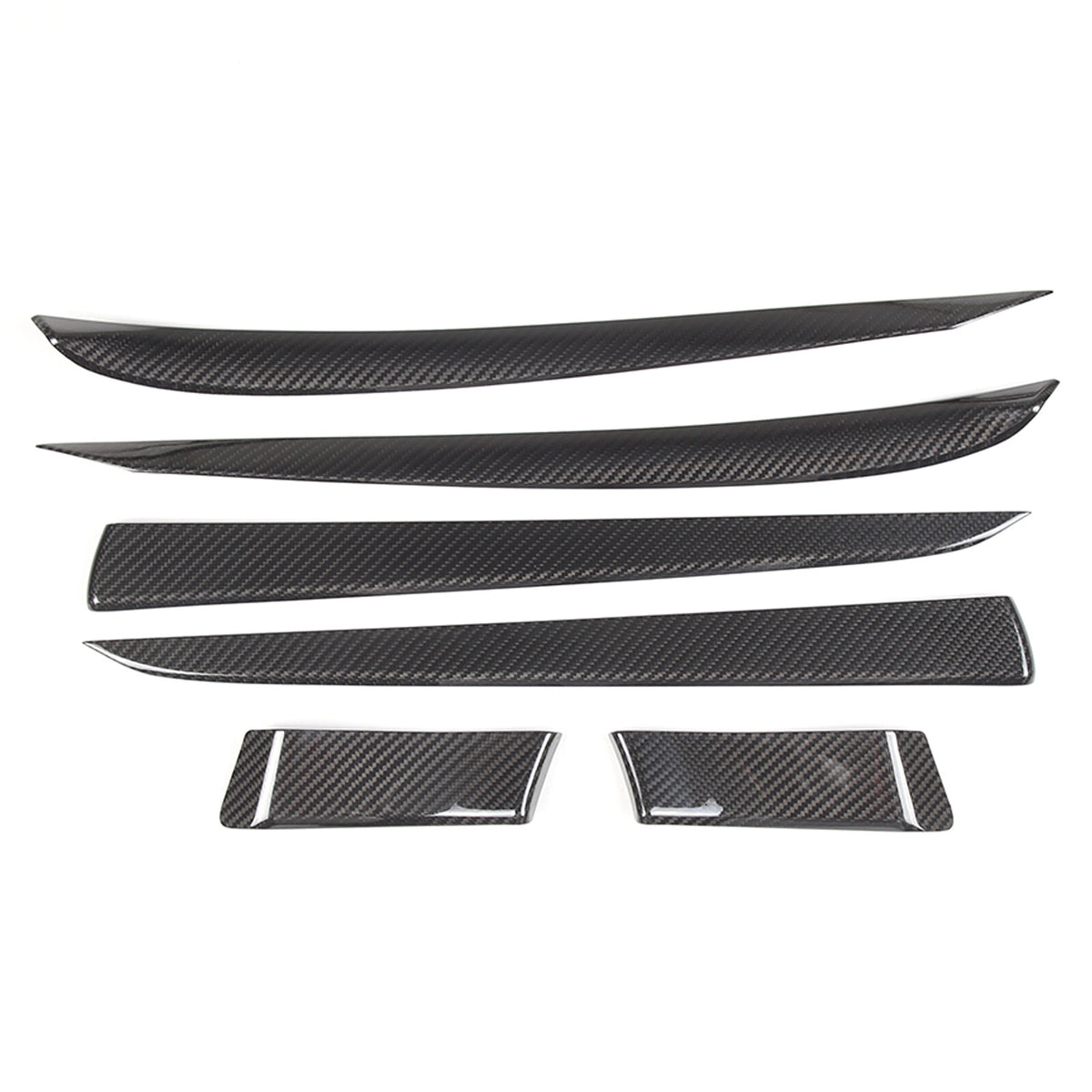 Real Dry Carbon Fiber Center Console Interior Trim Cover For Tesla Model S 23+ 48