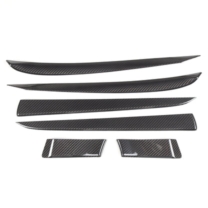 Real Dry Carbon Fiber Center Console Interior Trim Cover For Tesla Model S 23+ 48