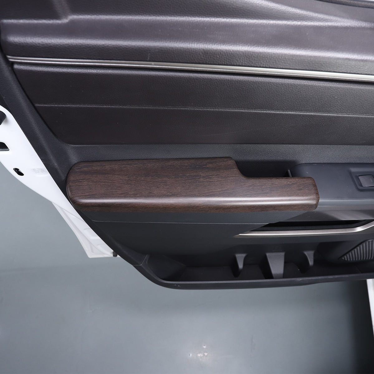Oak Grain Door Elbow Armrest Trim Cover For Toyota Tundra Sequoia 2022-24 US 13
