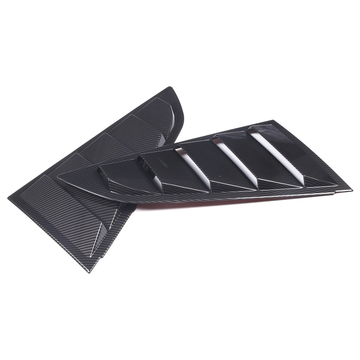 ABS Carbon Fiber Rear Side Window Louver Shutter Trim For Corvette C7 2014-2019 8
