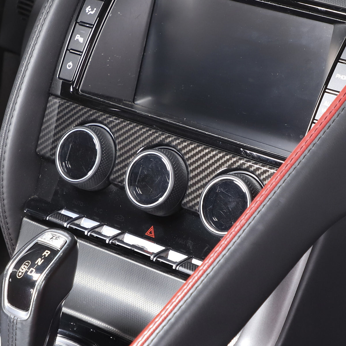 ABS Carbon Fiber Interior Full Set Cover Trim Kit For Jaguar F-type X152 2013-25 - Styles 6-10 48