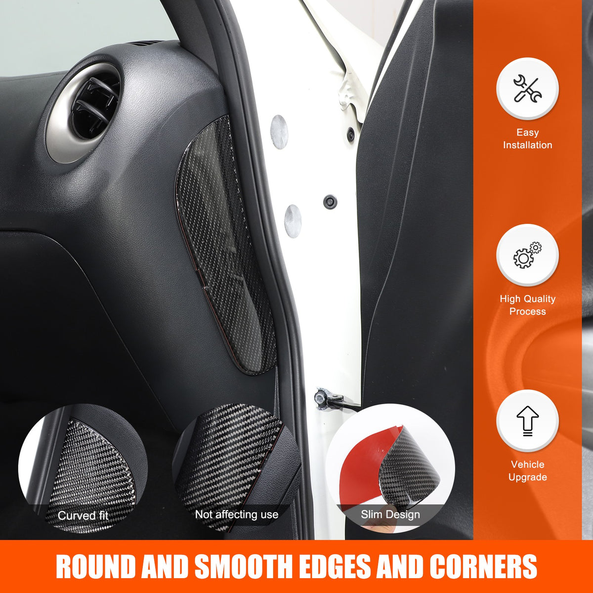 Soft Carbon Fiber Interior Center Console trim Sticker For Nissan Juke 2011-2019 169