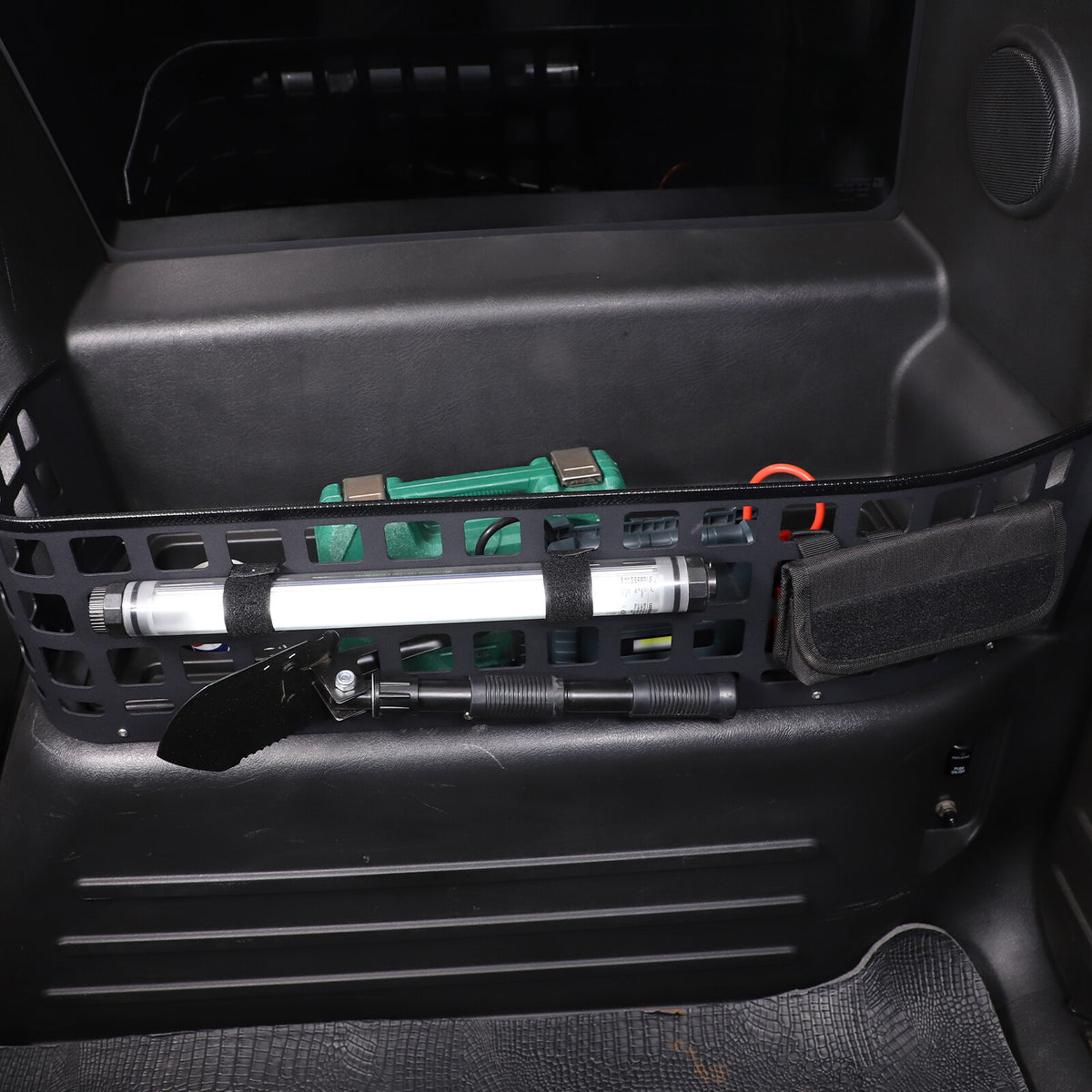 Black Alloy Trunk Right Side Fence Storage Tray Bracket For Hummer H2 2003-2007 7