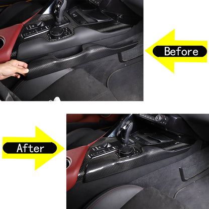 Real Carbon Fiber Full Interior Set Decor Trim Kit For Toyota Supra A90 MK5 19+ 235