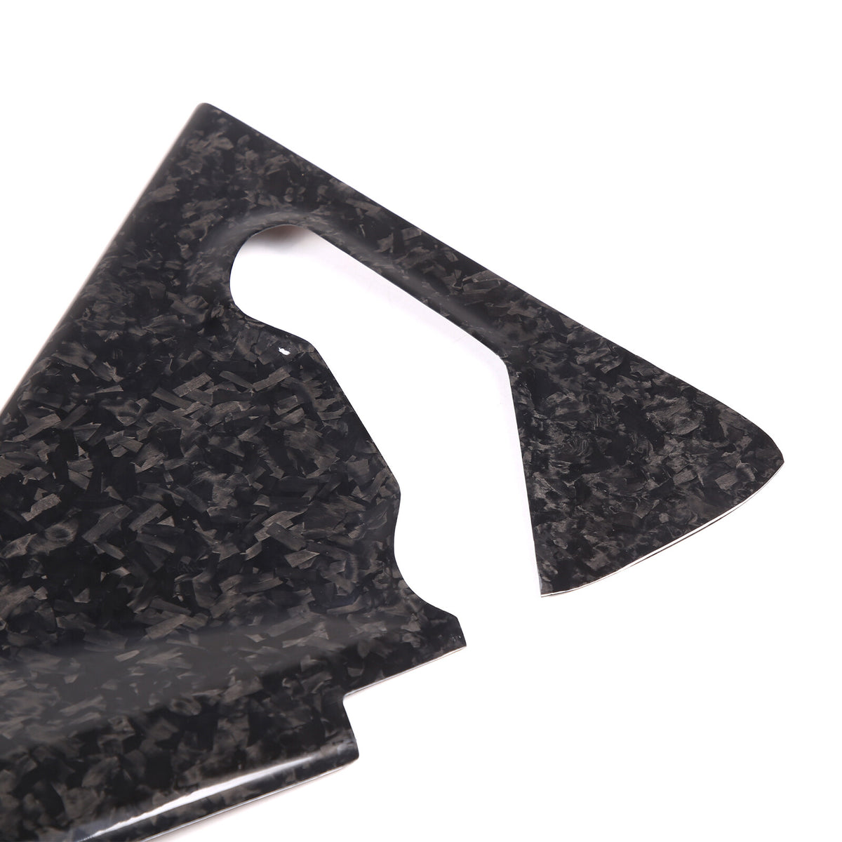 Forged Carbon fiber Front Hood Lift Support Corner Cover Trim For Corvette C8 13