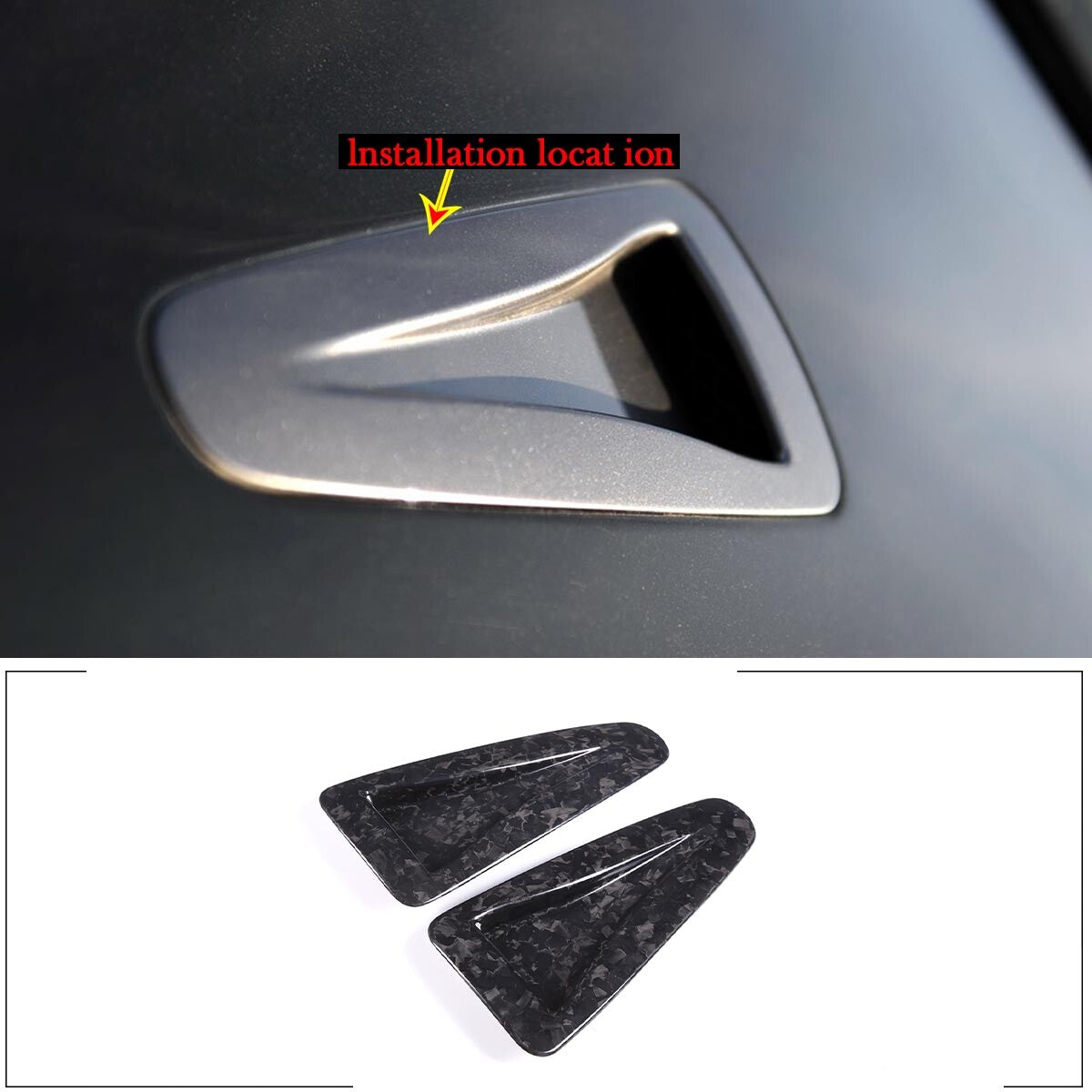 Forged Carbon Car Hood Air Outlet Frame Cover Trim For Nissan GTR R35 2008-2016 10