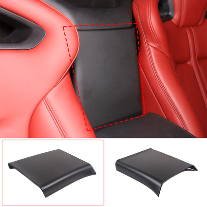 Matte Black ABS Center Conosle Back Trim Cover For Jaguar F-TYPE Coupe 2013-2024 4