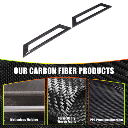 Real Carbon Fiber Under-Seat Air Vent Trim For Tesla Cybertruck 2024+ 13