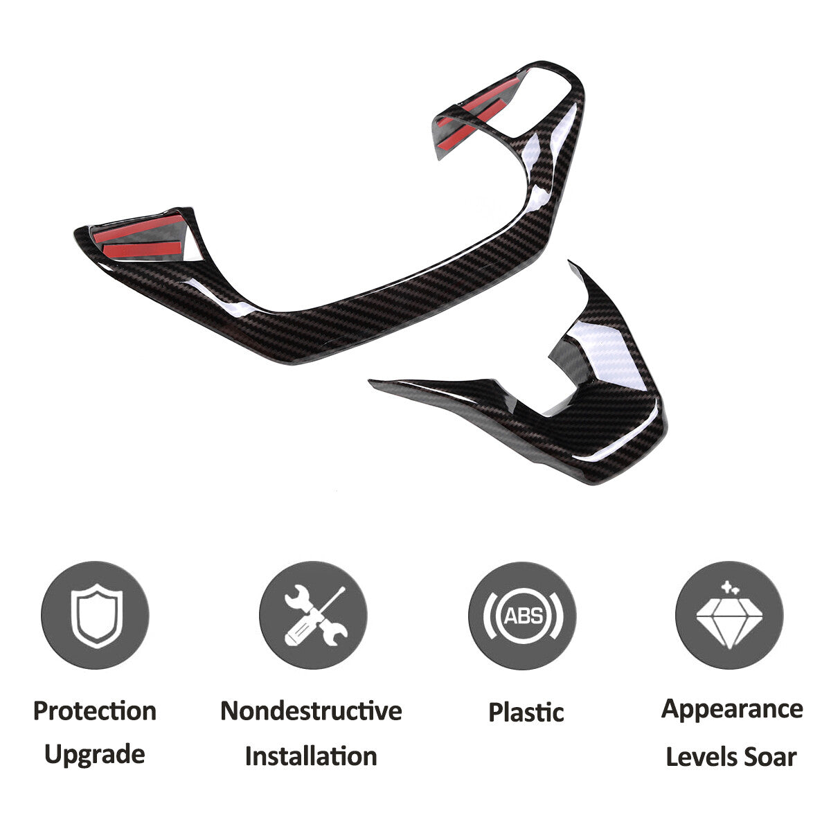 Carbon fiber ABS Full Set Interior Decoration Cover Trim For Ford Maverick 2022 6