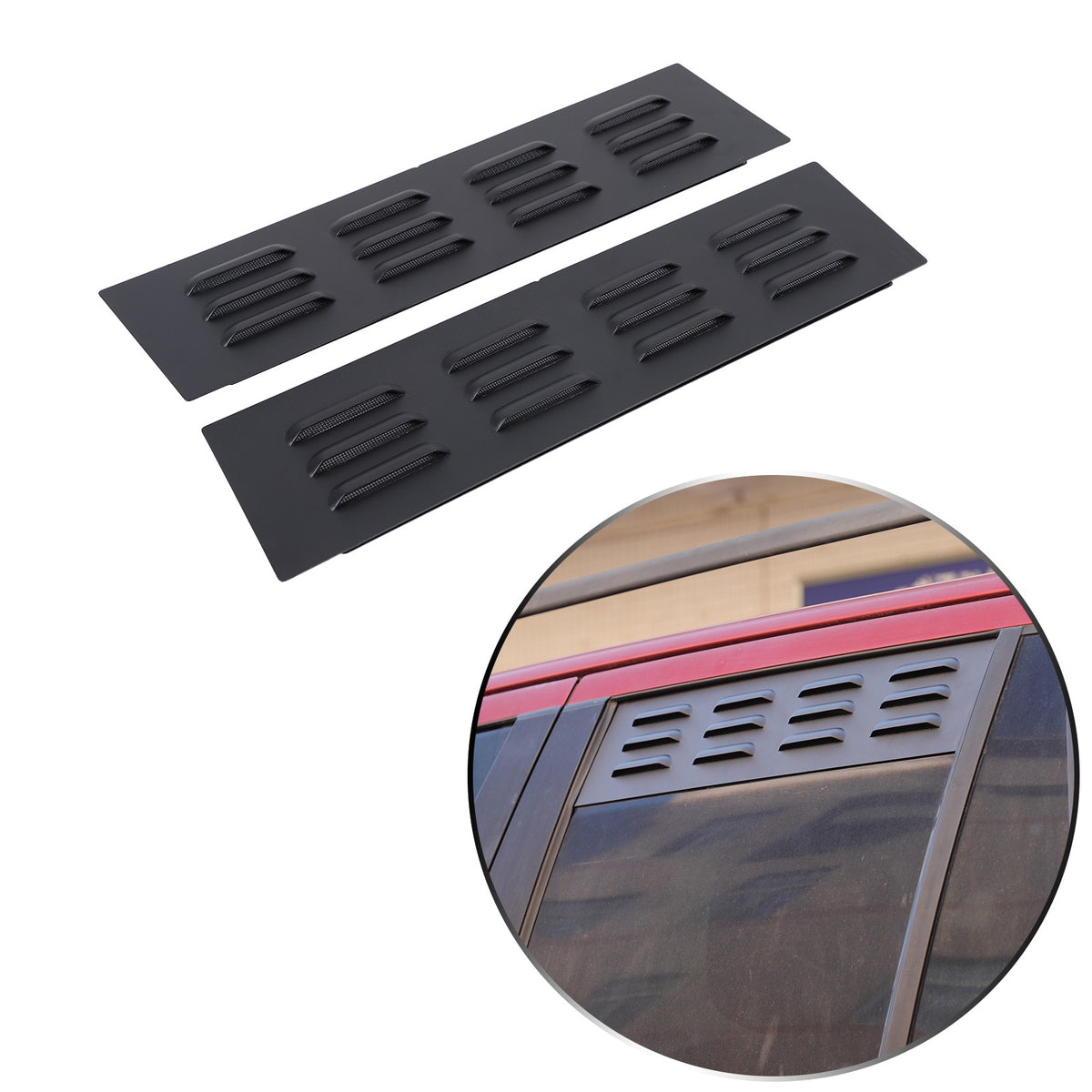Rear Door Window Louver Air Vent Panel Trim Cover For LR Freelander 2 L359 07-15 19