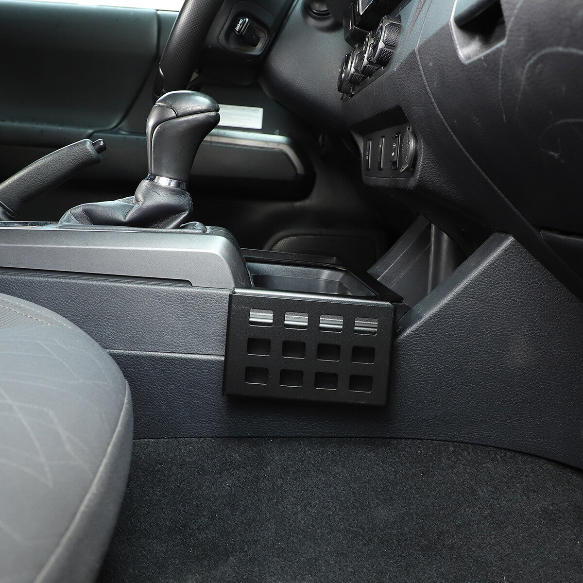 Interior Alloy Gear Shift Storage Box Two Baskets Trim For Toyota Tacoma 16-2023 6