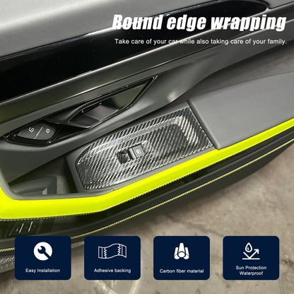 Real Carbon Fiber Window Lift Switch Panel Trim For Lamborghini URUS/SE 18-21 US 12
