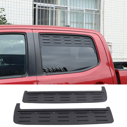 Black Aluminium Alloy Door Window Air Vents Screens For Toyota Tacoma 16-23 16