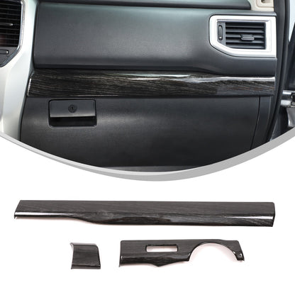 Black Wood Grain ABS Glove Box Upper Trim For Nissan Titan 2016-2023 US 2