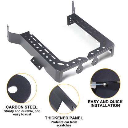 Black Steel L-Shaped Truck Bed Reinforcement Bracket For Toyota Tundra 2022+ 4
