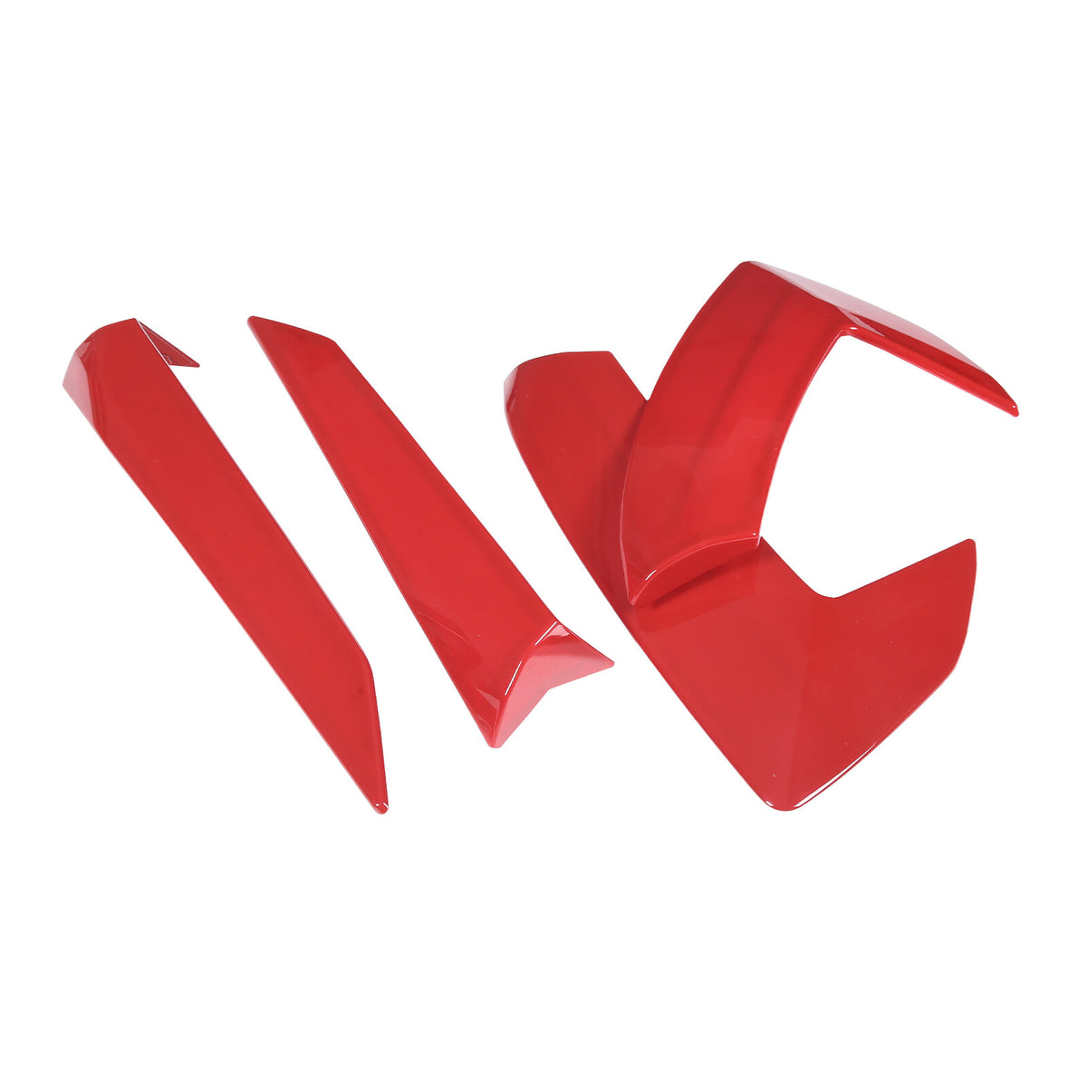 Red ABS Exterior Body Side Air Vent Cover Trim Molding For Corvette C8 2020-2026 8