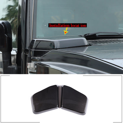 Carbon Style Front Hood Side Air Intake Vents Covers Trim For HUMMER H2 2003-09 3