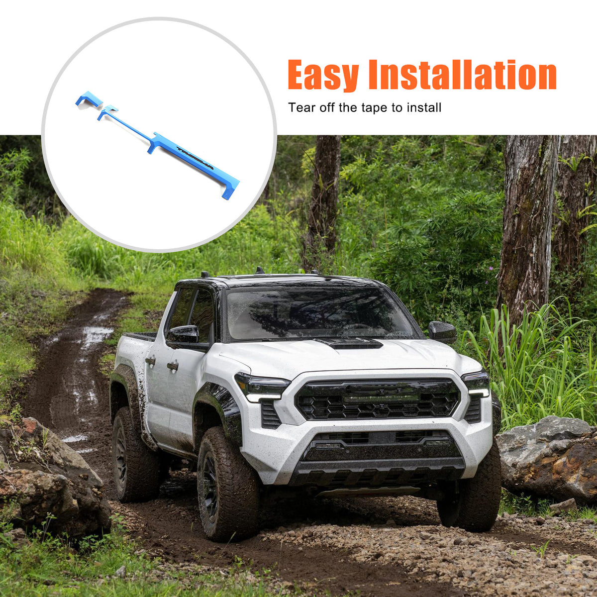 Blue ABS Console Center Dashboard Cover Trim For Toyota Tacoma SR SR5 2024-2025 9