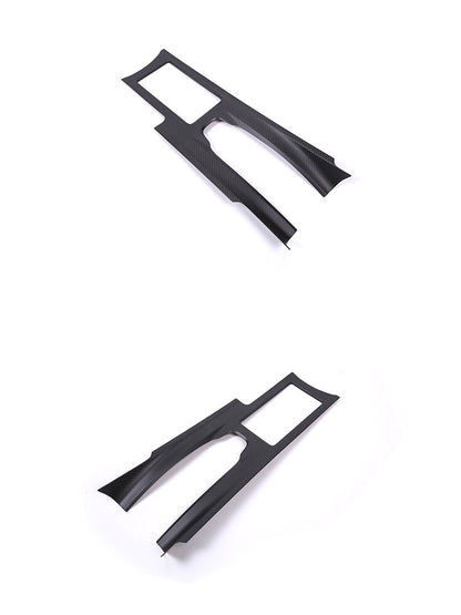 Matte Real Carbon Fiber Console Gear Shift Panel Cover For Nissan GTR R35 08-16 4