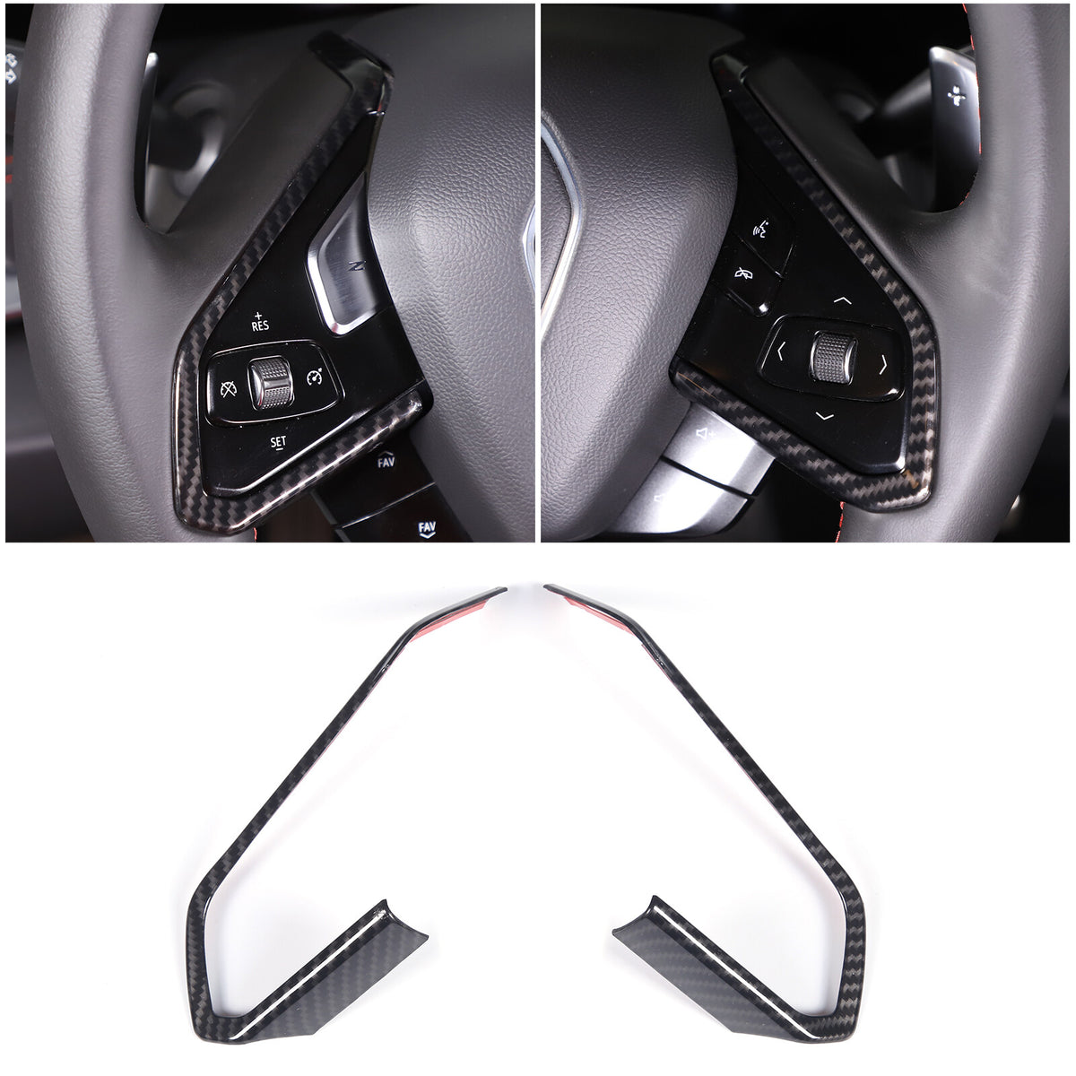 Carbon Fiber Interior Trim Cover Set For Corvette C8 2020-2026 3