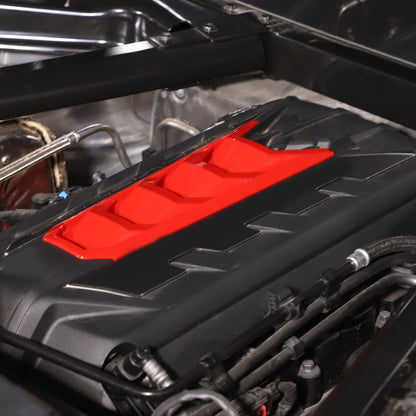 Red Full Interior Set Dash Panel Decor Cover Trim Kit For Corvette C8 2020-25 - Variants 16-20 94