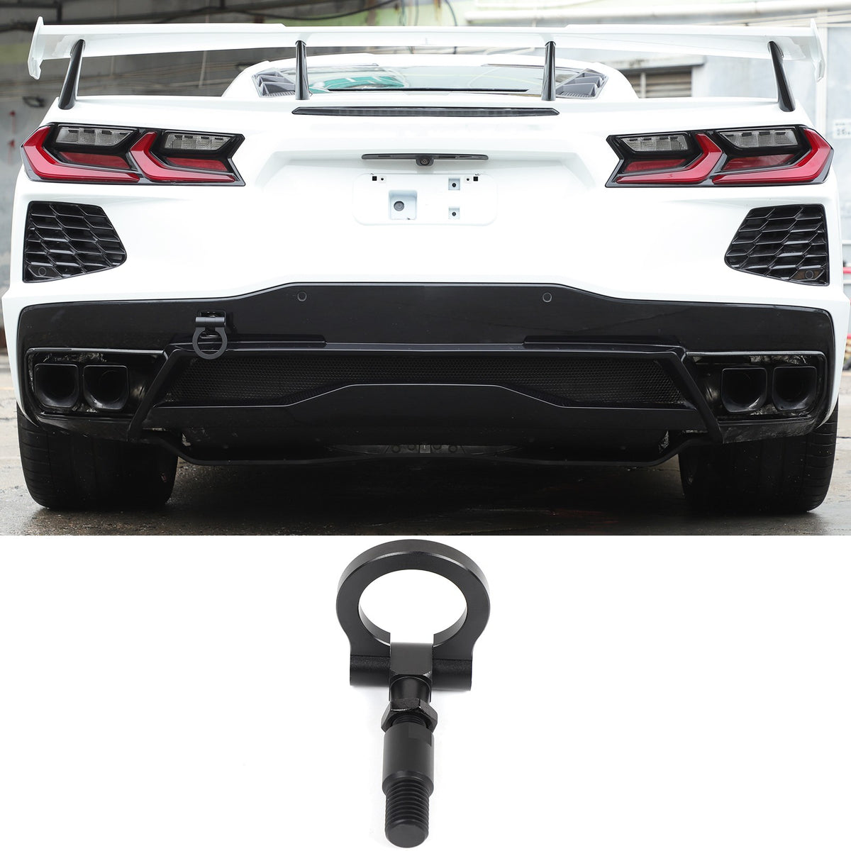 Aluminum Alloy Exterior Hood Engine License Plate Trim For Corvette C8 2020+ US - Variants 1-5 35