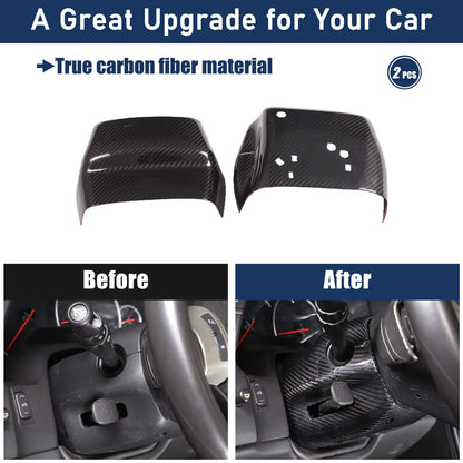 Real Dry Carbon Fiber Steering Wheel Base Lower Trim For Corvette C6 2005-2013 5