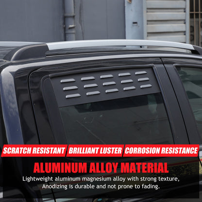 Aluminum Rear Door Window Louver Air Vent Panel Trim For Ford Ranger T7 15-22 US 9