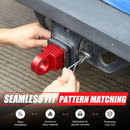 Red Alloy Trailer Mount Receiver Hitch Tow Hook For Toyota Tundra 07-21 US 18