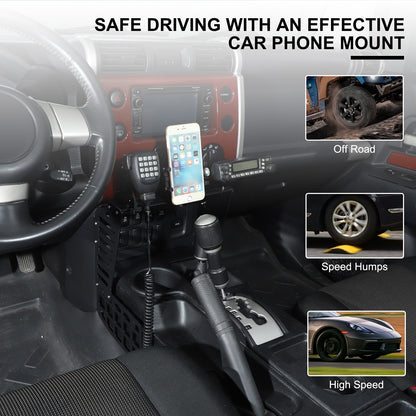Center Console Molle Panels Digital Device Mount For Toyota FJ Cruiser 2007-2021 19