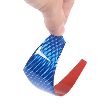 Blue Carbon Fiber Inner Door Panel Waistline Trim Sticker For Corvette C6 05-13 13