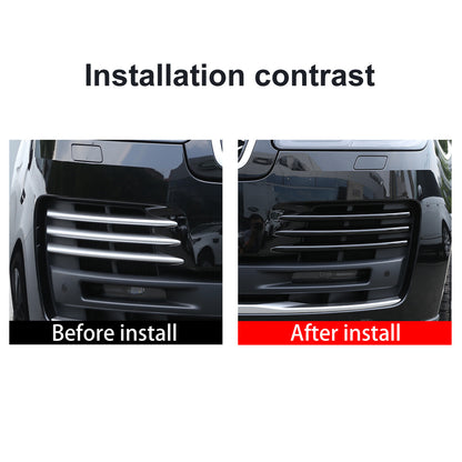 Gloss Black Front Grille Bumper Body Trim Kit For LR Range Rover Vogue HSE 18-22 5