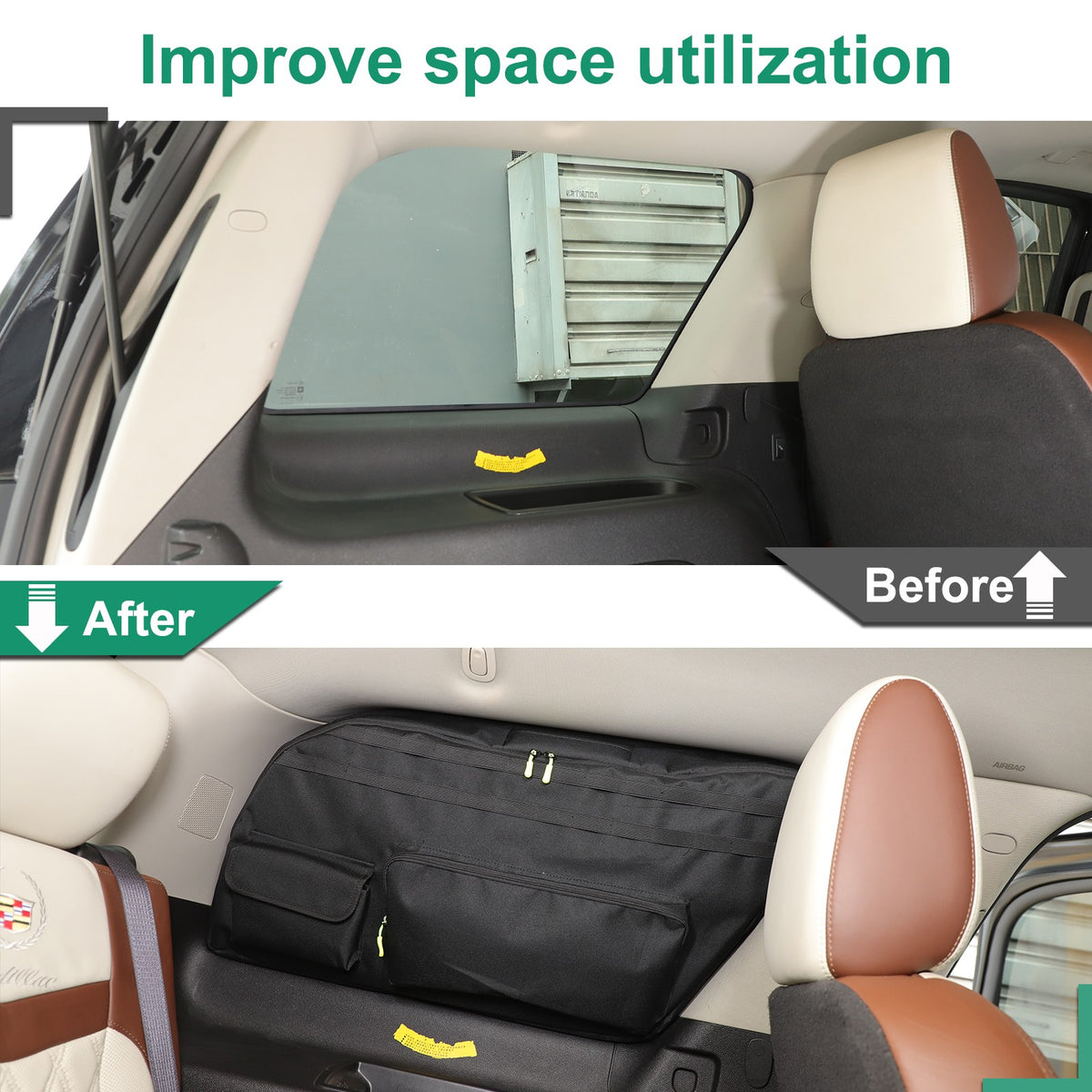 Trunk Left Side Window Storage Bag Tray For Cadillac Escalade 2007-2014 16