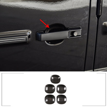 Carbon Fiber Exterior Door Handle Bowl Cover trim For Benz G Class W463 2019-20 1