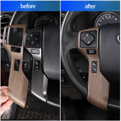 Wood Grain Interior Center Console Cover Trim For Toyota Tacoma 2016-2023 79