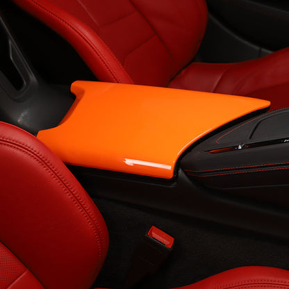 Orange ABS Center Console Armrest Box Panel Cover For Corvette C8 2020-2026 5