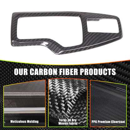 Real Carbon Fiber Gear Shift Base Trim Cover For Subaru WRX VB AT 2022+ 4