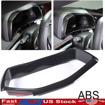 ABS Carbon Fiber Instrument Speedmeter Trim For Corvette C8 Stingray Z06 Z51 1