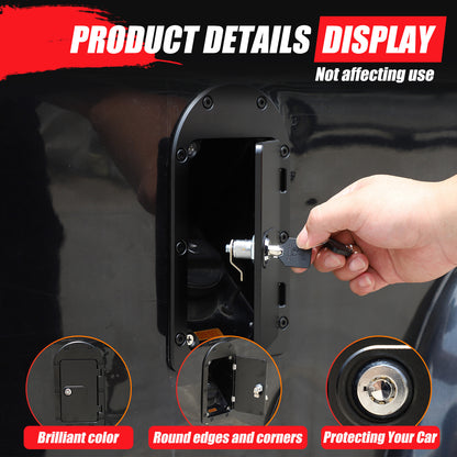 Locking Fuel Door Gas Tank Cap Cover Lock Key For LR Defender 90 110 2004-2019 7