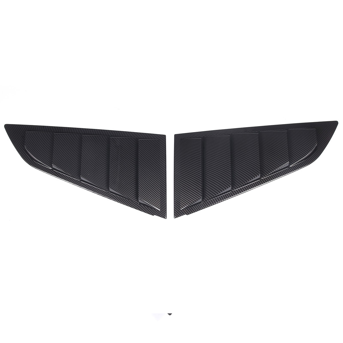 ABS Carbon Fiber Rear Side Window Louver Shutter Trim For Corvette C7 2014-2019 2