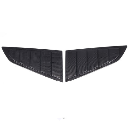 ABS Carbon Fiber Rear Side Window Louver Shutter Trim For Corvette C7 2014-2019 2