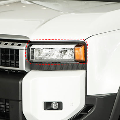 Steel Front Fog Light Lamp Cover Trim Ring For Toyota Land Cruiser LC250 24+ US 4