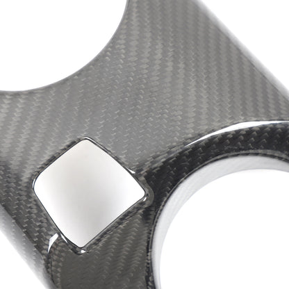Real Carbon Fiber Center Console Cup Holder Panel Trim for Nissan 400Z 9