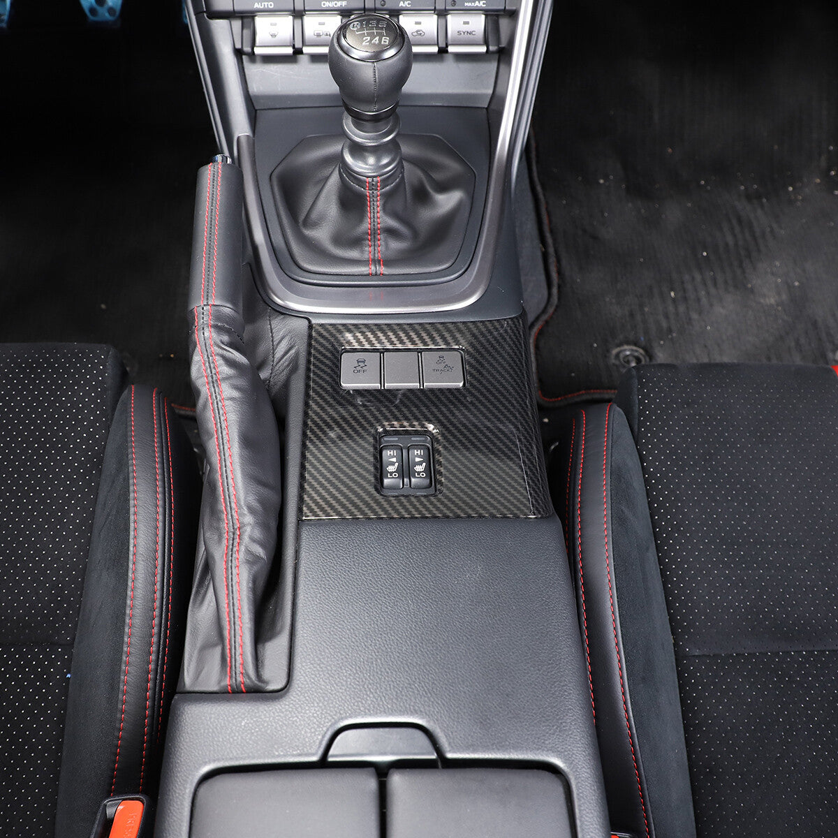 ABS Carbon Fiber Interior Center Console Trim Set Fits For GR86/BRZ 2022-2025 US - Variants 1-5 30