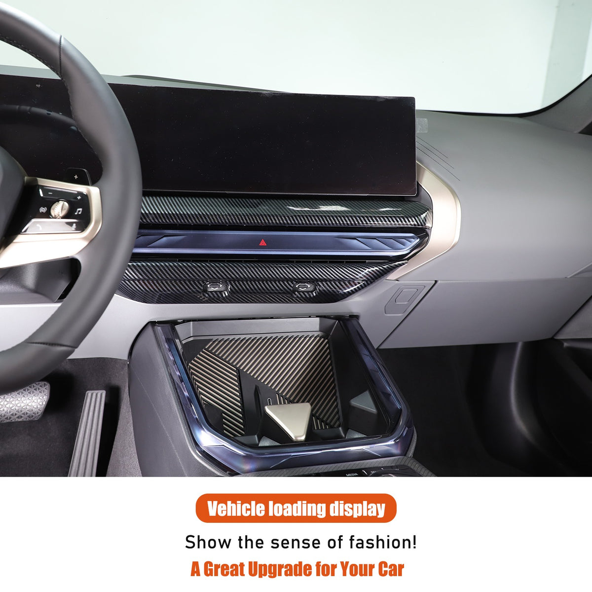 Carbon Fiber ABS Center Console Air Outlet Frame Trim For BMW X3 G45 2025+ US 18