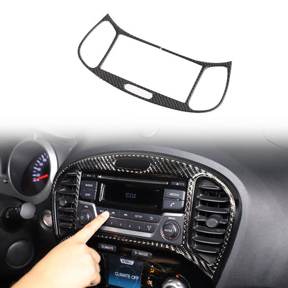 Soft Carbon Fiber Interior Center Console trim Sticker For Nissan Juke 2011-2019 101