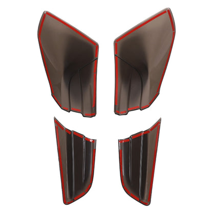 Smoked Rear Tail Light Guard Cover Trim For Maserati Ghibli 2021-24 US 14