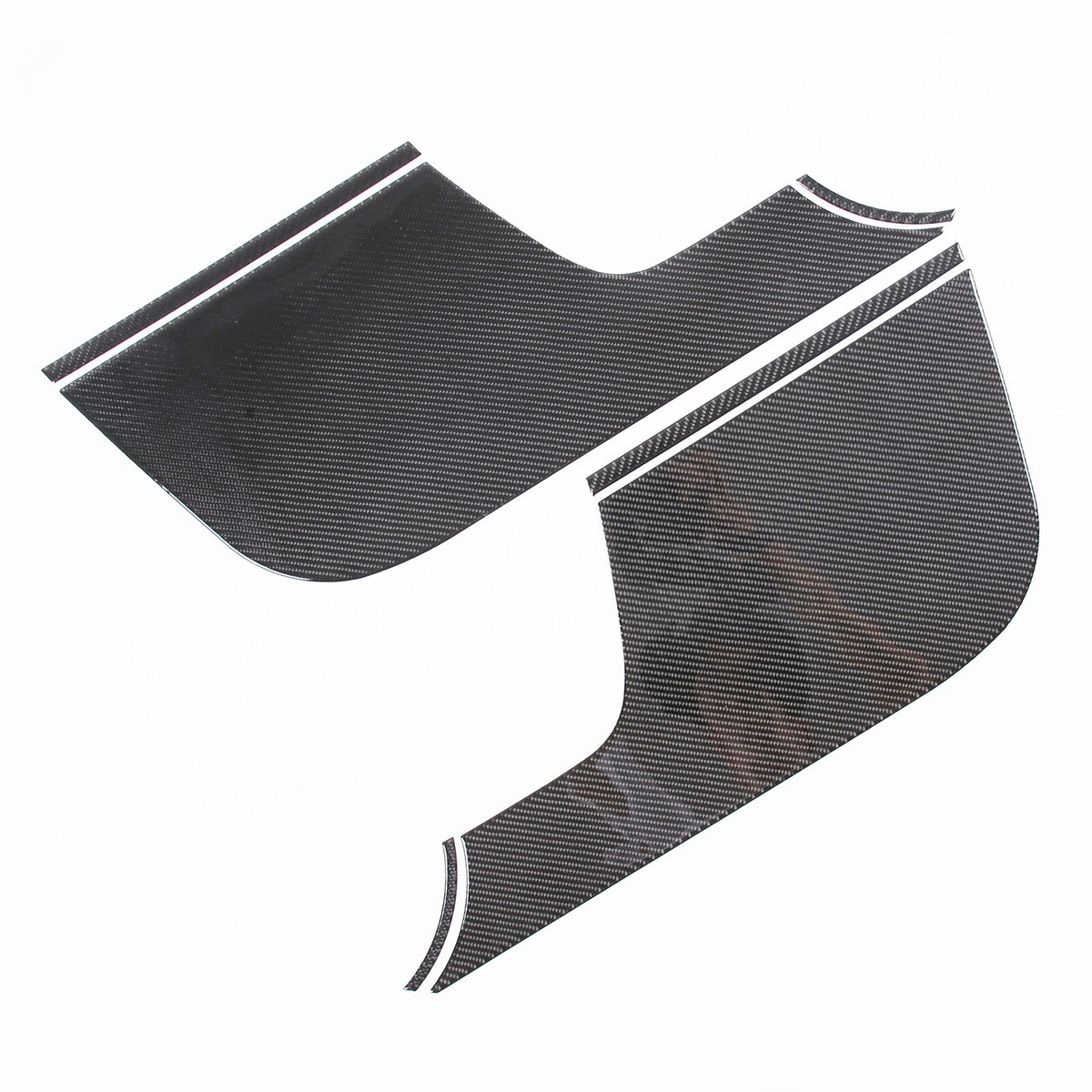 Carbon Fiber Front Door Anti-kick Panel Sticker For Toyota FJ Cruiser 2007-2021 13
